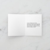 Vogel auf einer Baumzweigung, "Danke!" Karte (Innenseite)