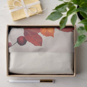 Vögel auf einer Branchenzweig Herbst Leaves Decoup Seidenpapier (Geschenk)