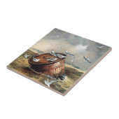 Vögel auf einer Keramik Fliese (Seite)