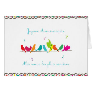 Vögel auf einer Linie