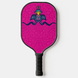 Vogel auf einer Linie Pickleball Schläger