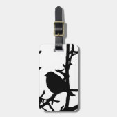 Vogel auf einer Niederlassung Gepäckanhänger (Vorderseite vertikal)