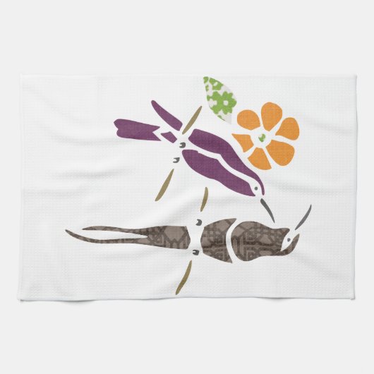 Vögel auf einer Niederlassung Handtuch (Horizontal)