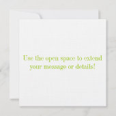 Vögel auf einer Niederlassung in Limonem u. in Einladung (Rückseite)