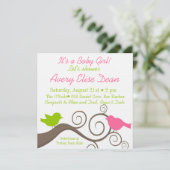 Vögel auf einer Niederlassung in Limonem u. in Einladung (Stehend Vorderseite)