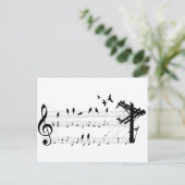 Vögel auf einer Punktepostkarte Postkarte (Stehend Vorderseite)