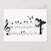 Vögel auf einer Punktepostkarte Postkarte (Vorderseite)