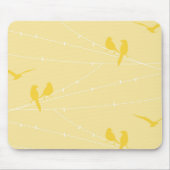 Vögel auf einer Schnur Mousepad (Vorne)