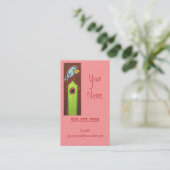 Vögel auf Haus-Visitenkarten Visitenkarte (Stehend Vorderseite)