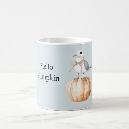 Vogel auf Kürbis Kaffeetasse (Mittel)