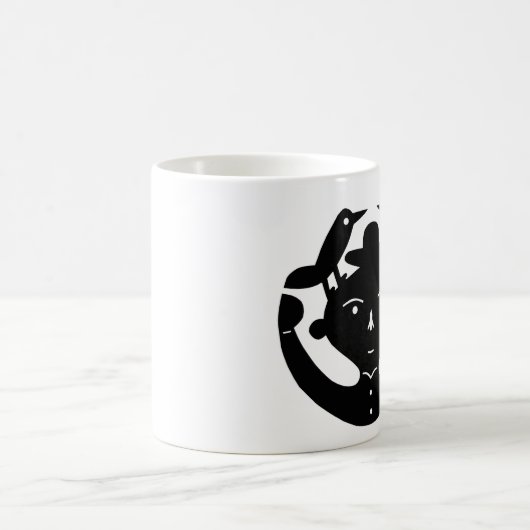 Vögel auf meinem Kopf Kaffeetasse (Mittel)