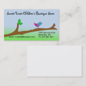 Vogel auf Niederlassungs-Visitenkarte Visitenkarte (Vorne/Hinten)