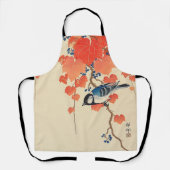 Vogel auf Red Ivy, Koson, Ukiyo-e Schürze (Vorderseite)