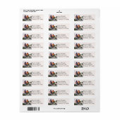 Vögel auf Rücksendeadressen-Aufklebern der heilige (Vorne)