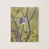 Vogel auf Twig (Bushtit) Puzzle (Vertikal)