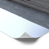 Vogel auf Vogelhausposter Poster (Ecke)
