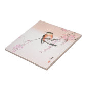 Vogel auf Wachtkirsche - Shidarezakura ni kotori Fliese (Seite)
