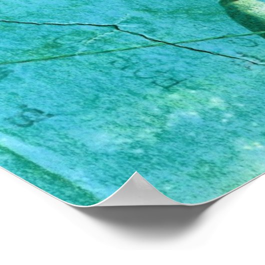 Vogel auf Wire Poster (Ecke)