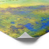 Vogel auf Wire Poster (Ecke)