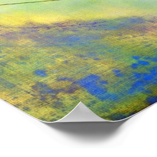 Vogel auf Wire Poster (Ecke)