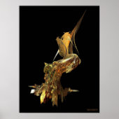 Vogel auf Wire Poster (Vorne)