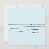 Vögel auf Wirt Beerdigung Danke Karten (Rückseite)