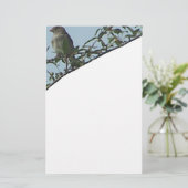 Vogel auf Zweig Briefpapier (Stehend Vorderseite)