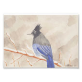 Vogel auf Zweig Fotodruck (Vorne)