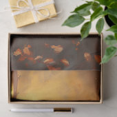 Vogel auf Zweig im Autumnalwald Seidenpapier (Geschenk)