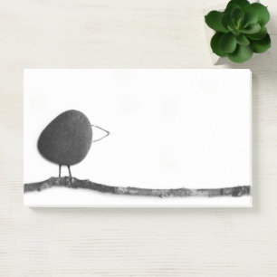 Vogel auf Zweig Post-it Klebezettel