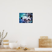 Vögel auf Zweig - Starlight Poster (Küche)