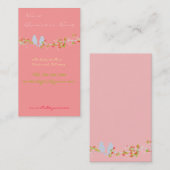 Vögel auf Zweig-Visitenkarte Visitenkarte (Vorne/Hinten)