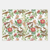 Vögel auf Zweigen, Bergen und Blätter (Vorderseite)