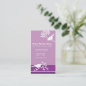 Vögel auf Zweigstellenkarte Telefonnummerkarte (Stehend Vorderseite)