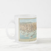 Vogel-Auge Ansicht der Flotte in San Francisco Mattglastasse (Links)