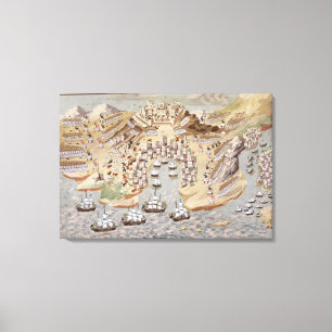 Vogel-Auge Ansicht des Westerns Griechenland Leinwanddruck