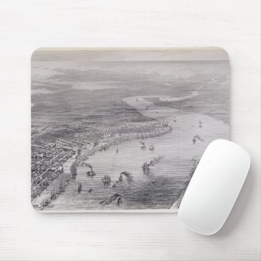 Vogel-Auge Ansicht von New Orleans Mousepad (Mit Mouse)