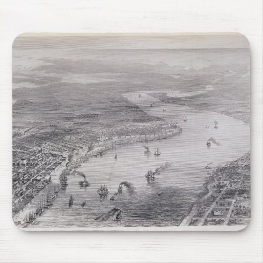 Vogel-Auge Ansicht von New Orleans Mousepad (Vorne)