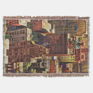 Vogel-Auge Ansicht von New York City durch John Decke