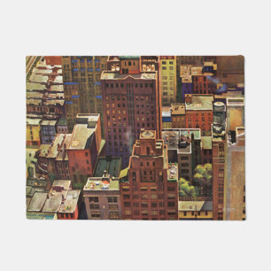 Vogel-Auge Ansicht von New York City durch John Fußmatte