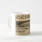 Vogel-Auge Ansicht von Snohomish, Washington Kaffeetasse (Vorderseite Links)