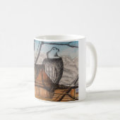 Vogel-Augen-Ansicht Kaffeetasse (VorderseiteRechts)