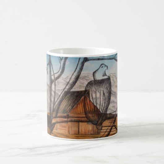 Vogel-Augen-Ansicht Kaffeetasse (Mittel)