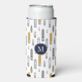 Vögel Augen Schiffe Schiffe auf dem Fluss JEDE Far Selters Dosenkühler (Seltzer Vorderseite)