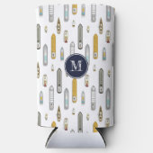 Vögel Augen Schiffe Schiffe auf dem Fluss JEDE Far Selters Dosenkühler (Vorderseite)