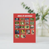 Vögel aus Australien Postkarte (Stehend Vorderseite)