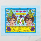 Vögel aus einem Federpapier_flachem Blatt 11"x8,5" (Vorderseite)