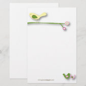 Vögel aus einer Laune heraus Briefpapier (Vorne/Hinten)