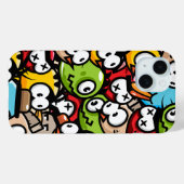 Vögel aus farbenfrohen Cartoon Case-Mate iPhone Hülle (Rückseite (Horizontal))