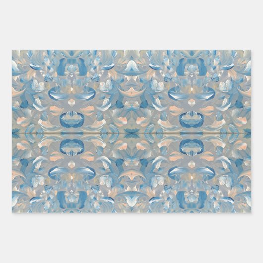 Vögel aus Feather Wrapping Paper Geschenkpapier Set (Vorderseite)